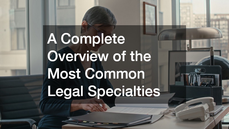 A Complete Overview of the Most Common Legal Specialties
